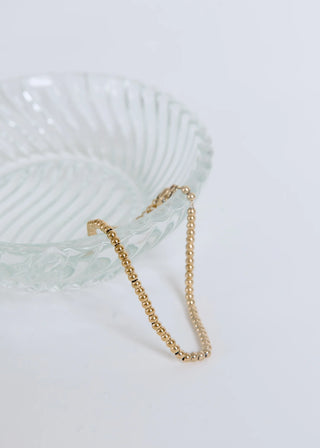 Beaded Bracelet Small-Gold