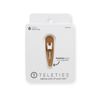Teleties Bronze Snap Clip (6ct)