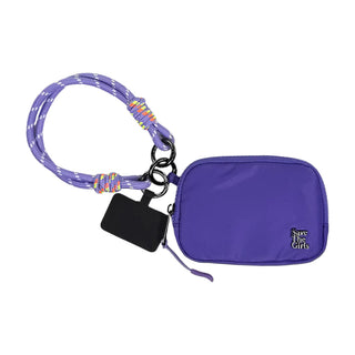 Save The Girls Active Rope Wristlet w/ RFID Double Zipper Pouch