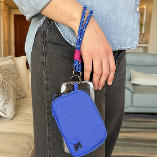 Save The Girls Active Rope Wristlet w/ RFID Double Zipper Pouch
