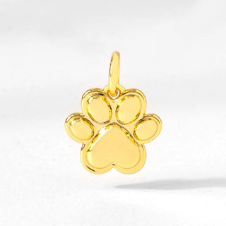 Origami Owl Small Gold Puffy Paw Charm