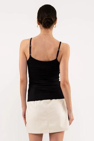 BLACK SOLID CAMI
