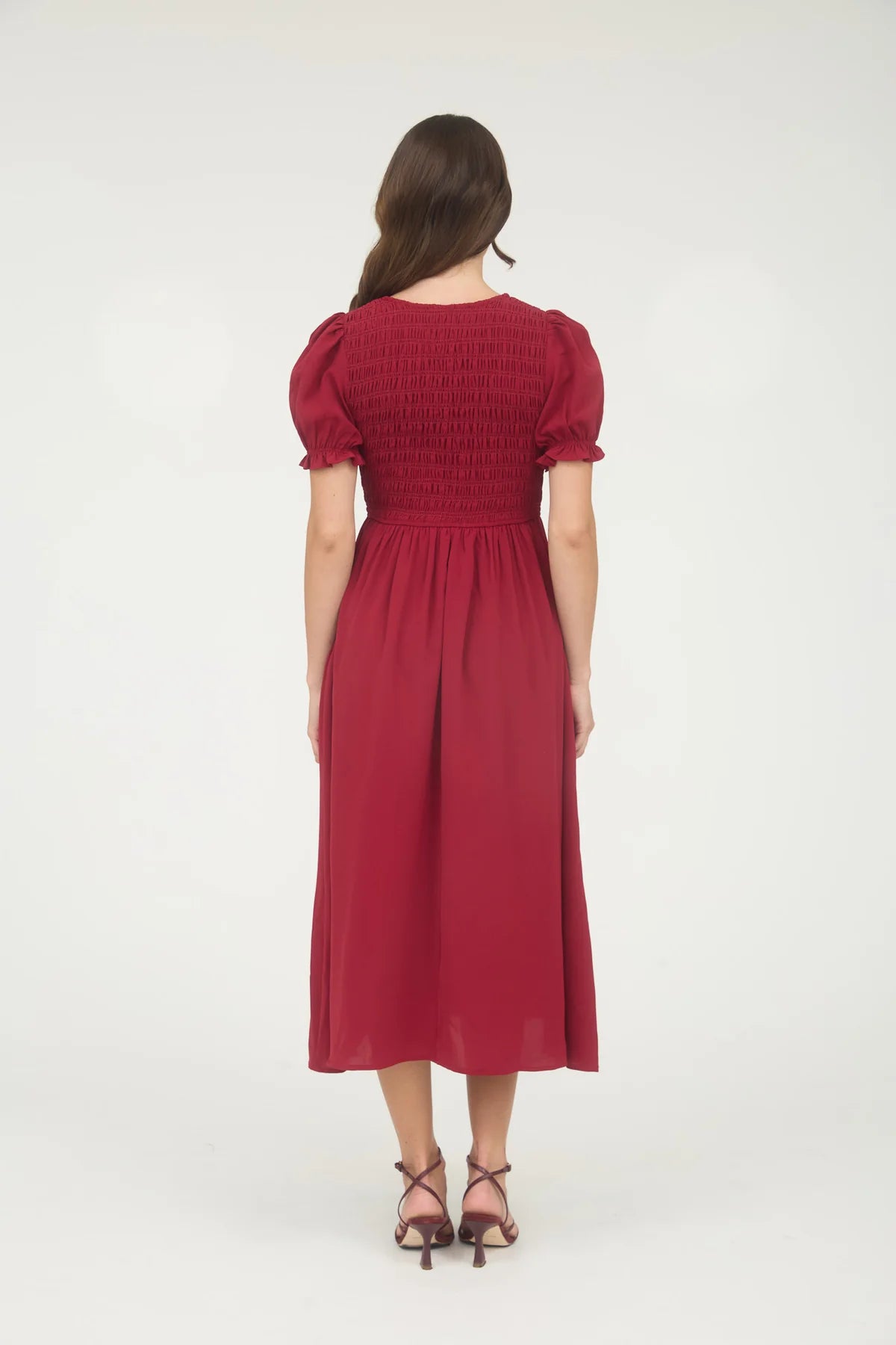 front tie red dress Bardot Alix Maxi Tie Front Dress Burgundy