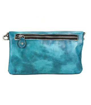 Bed Stu "Cadence" Crossbody/Wristlet in Arctic Teal Driftwood