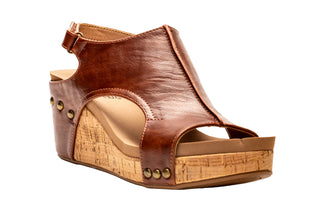 Carley Platform Wedge in Bourbon by Corkys