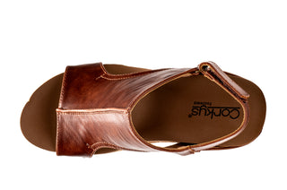 Carley Platform Wedge in Bourbon by Corkys