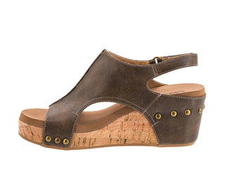 Carley Platform Wedge in Chestnut by Corkys