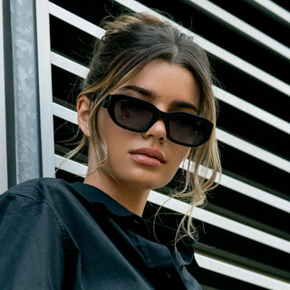 London in Black/Triple Black Lens Polarized Sunglasses