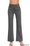 Acid Washed Fray Hem Pants in Black