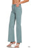 Acid Washed Fray Hem Pants in Teal