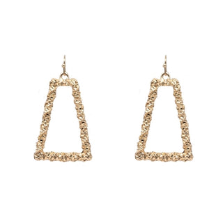 Textured Open Geometric Earrings (2 colors)