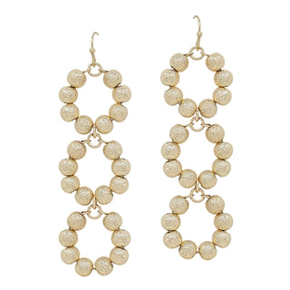 Beaded Triple Drop Earrings (2 Colors)