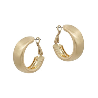 Matte Chunky Hoop Earring (2 Colors)