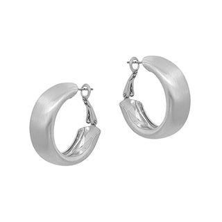 Matte Chunky Hoop Earring (2 Colors)