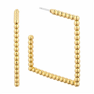 Metal Ball Hoop Earring (2 Colors)