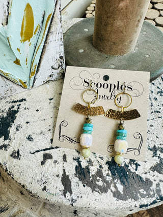 Scooples Citron Aqua Breeze Earring