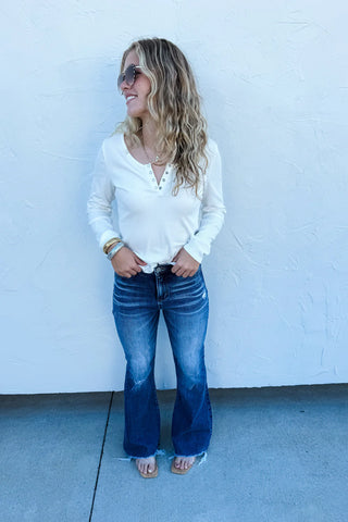 REBEL TUMMY CONTROL FLARE JEANS
