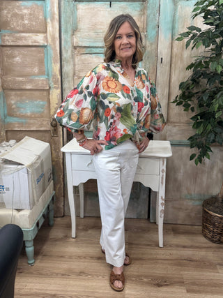 White Petite Pull-on Pant FINAL SALE