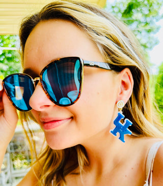 BRIANNA CANNON'S Blue Over White UK Earrings