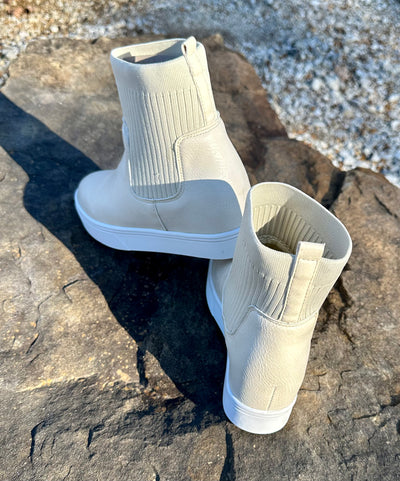 Corkys "Sweater Weather" Boots in Ivory Final Sale