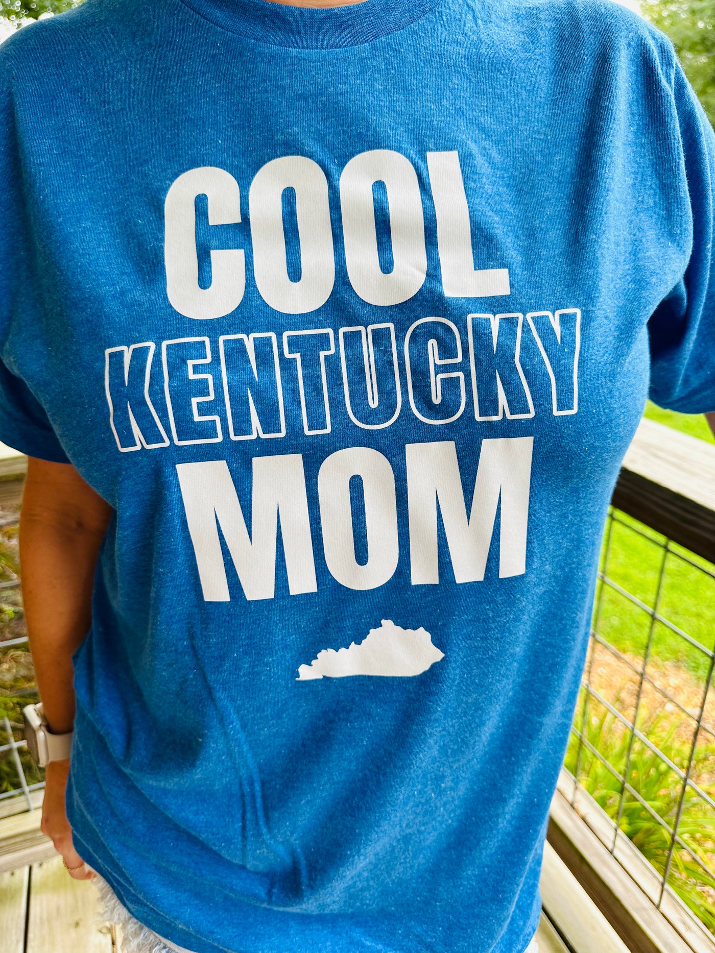 "Cool Kentucky Mom" Tee in Heather Royal