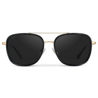 Gia in Black/Black Lens Polarized Sunglasses
