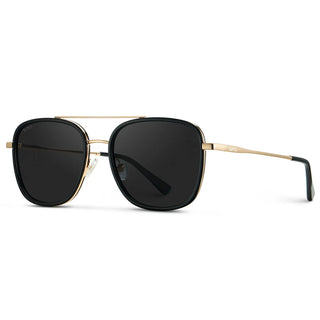 Gia in Black/Black Lens Polarized Sunglasses