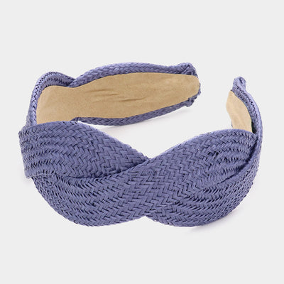Twisted Wavy Straw Headband (2 colors)