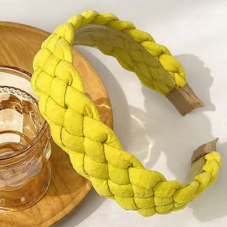 Solid Raffia Braided Headband Solid Raffia Braided Headband (5 Colors)