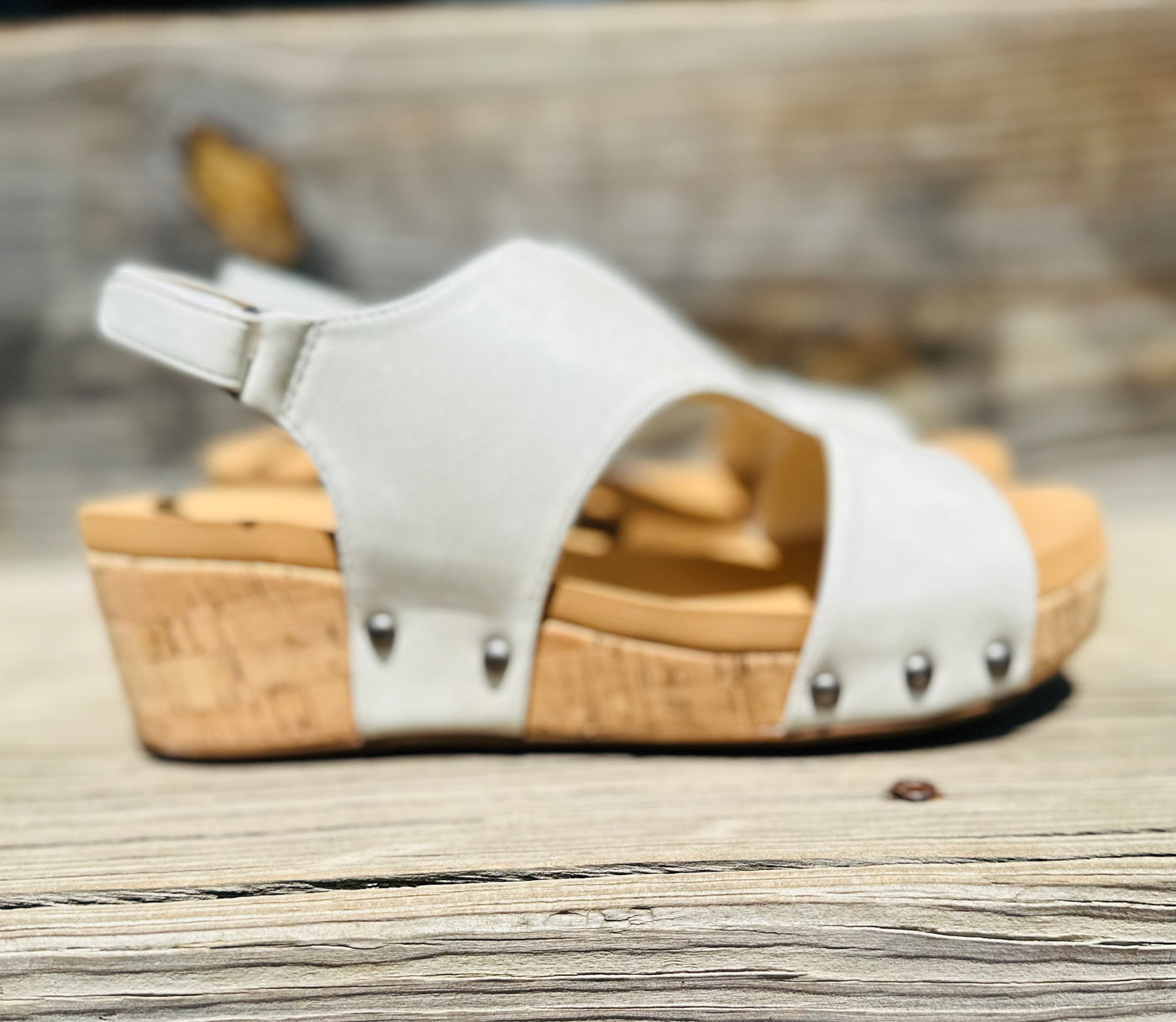 "Refreshing" Wedge in White by Corky's