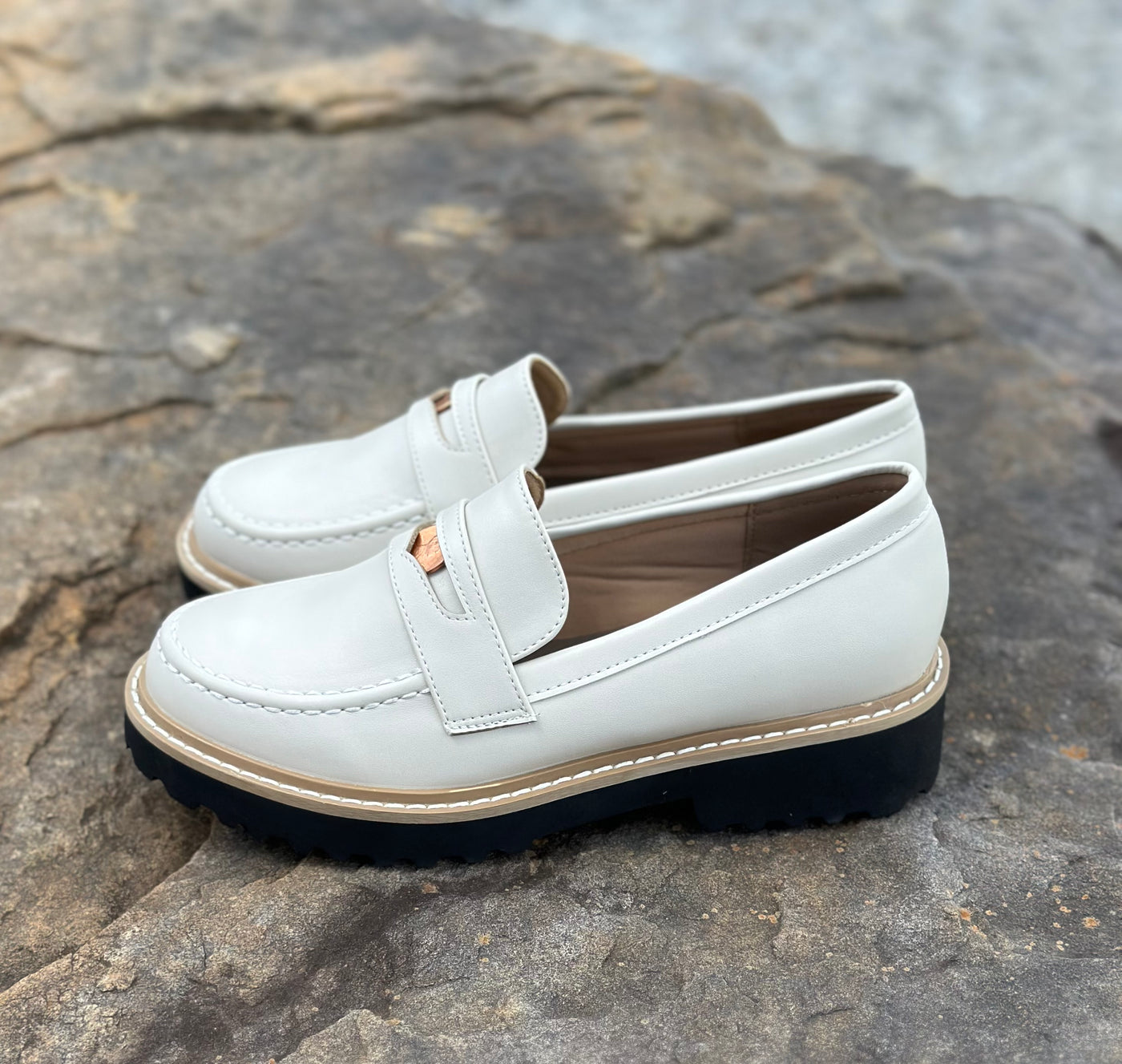 Corkys "Boost" Loafer in Ivory