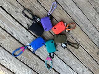 Save The Girls Active Rope Wristlet w/ RFID Double Zipper Pouch