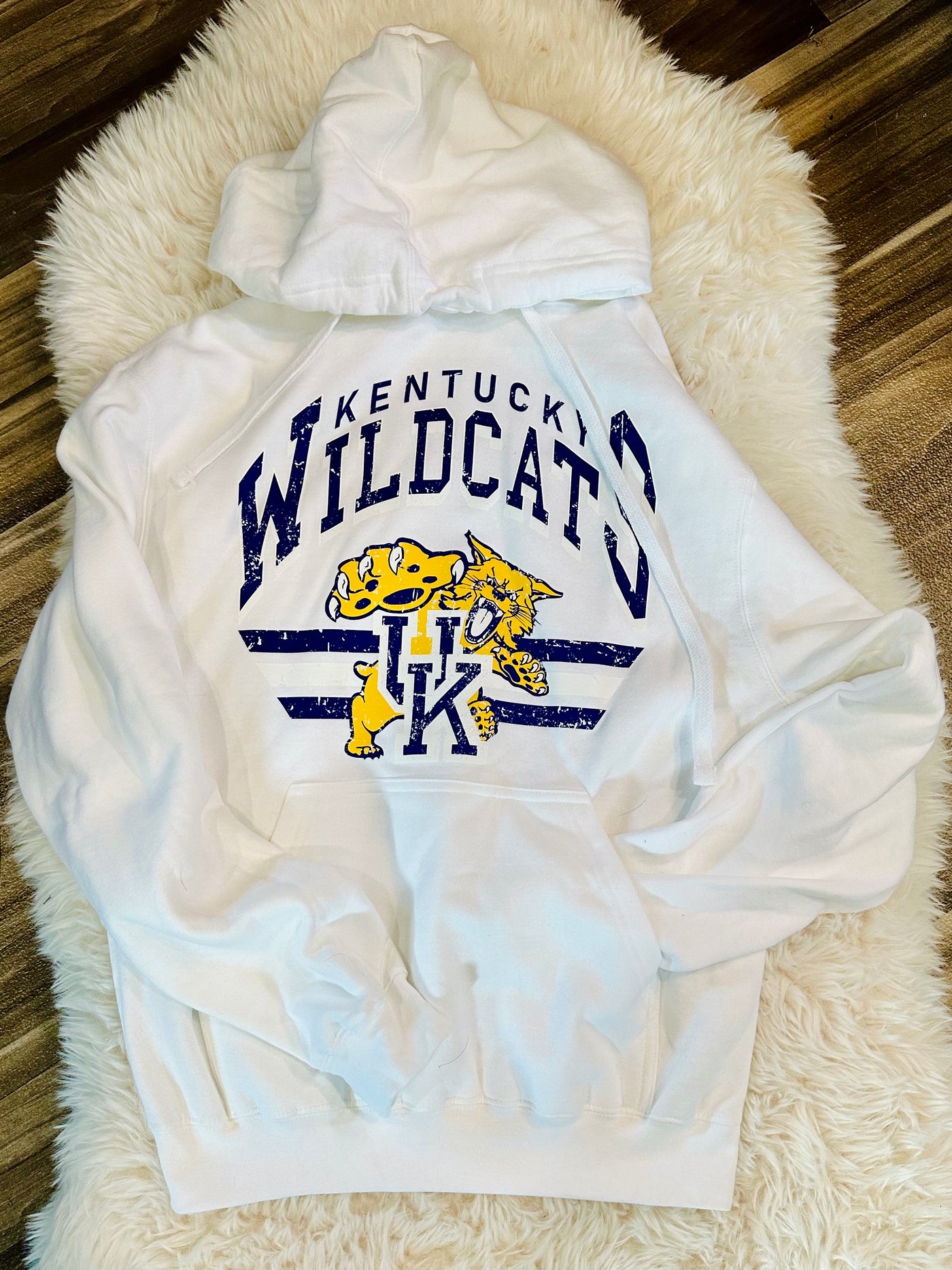 KY Cats Hoodie in White