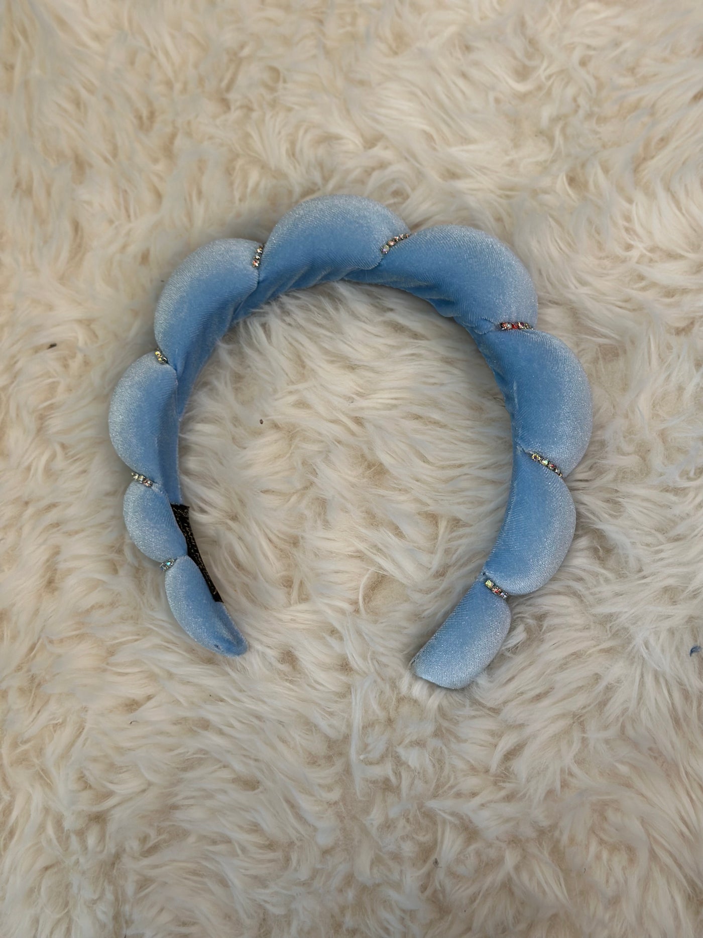 Sophia's Corner Light Baby Blue jeweled Spa Headband