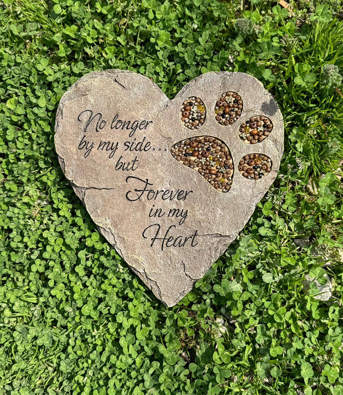 "Pet Footprints" Beadworks Garden Bereavement Stone