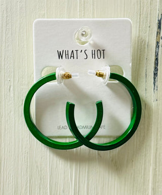 Metallic Hoop Earrings
