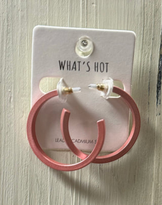Metallic Hoop Earrings