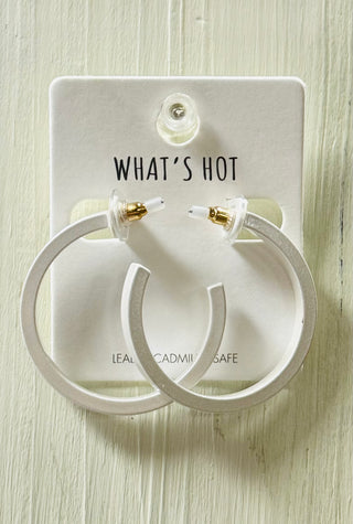 Metallic Hoop Earrings