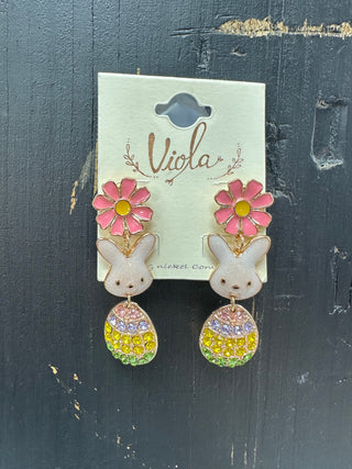 Easter Egg & Bunny Earrings