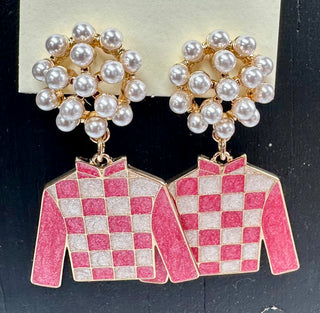 Derby Jacket & Pearl Drop Earrings