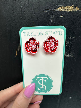 Taylor Shaye Derby "Raceday Rose" Studs in 2 patterns