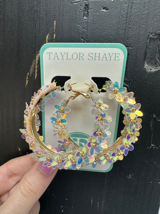 Taylor Shaye "Lily" Flower Hoops