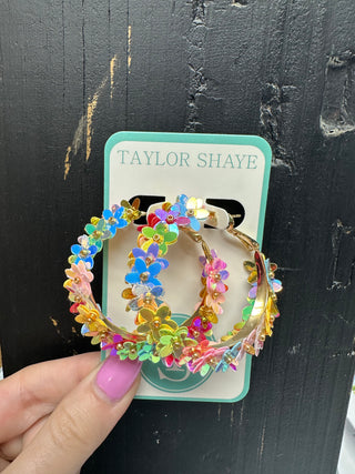 Taylor Shaye "Lily" Flower Hoops