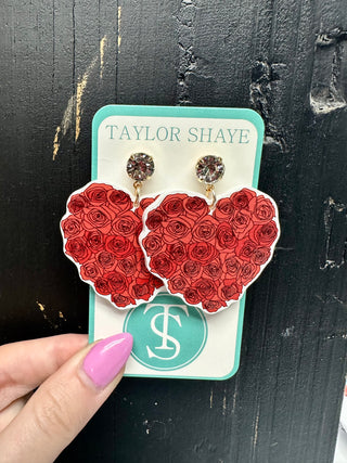 Taylor Shaye Derby "Darling Rose" Drop Earring
