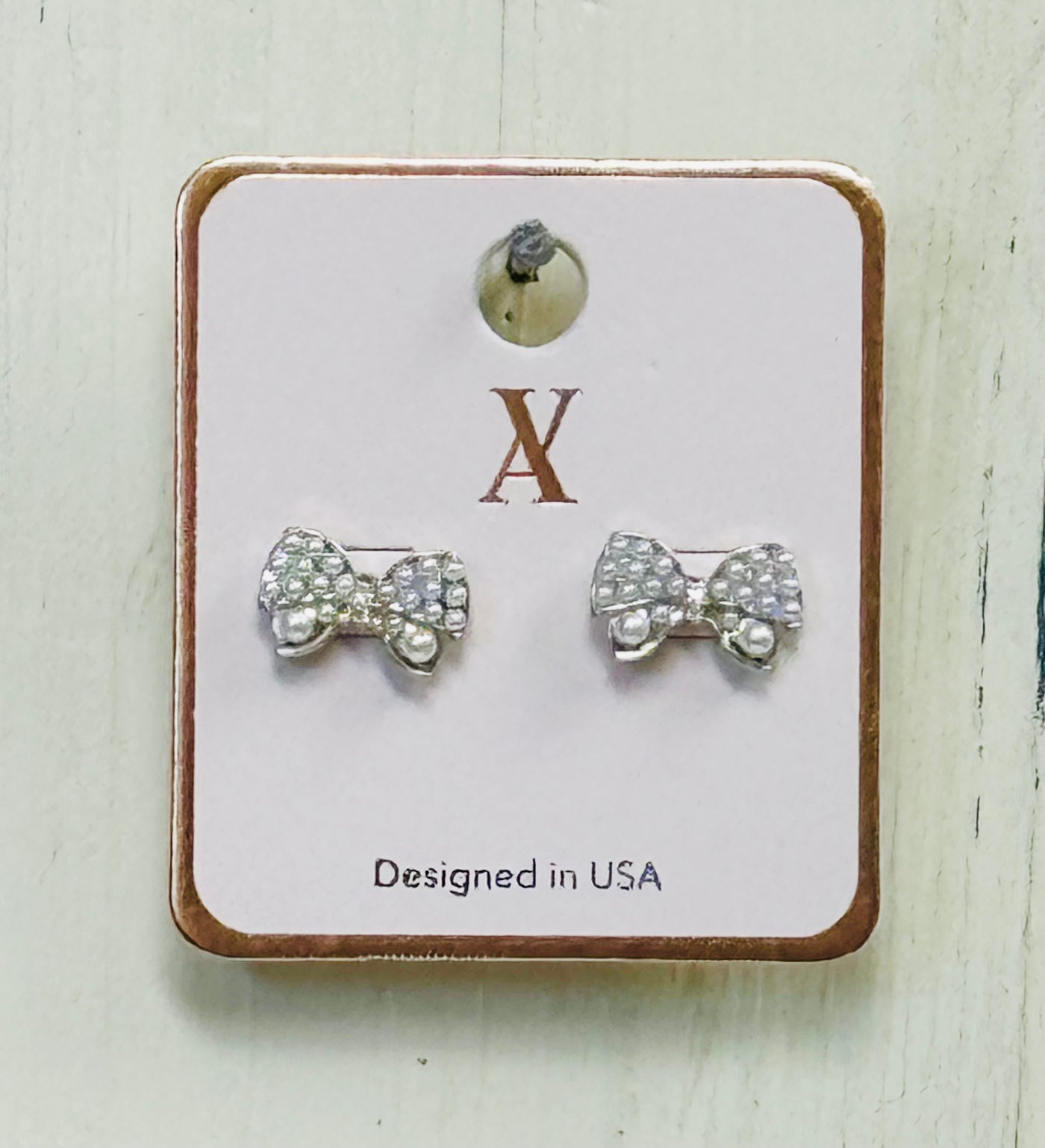 Pearl Bow Earrings