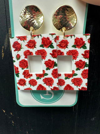 Taylor Shaye Derby "Cover Me in Roses" Drop Earring