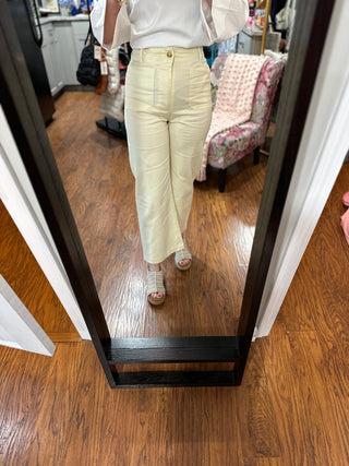 Honey Ankle Cropped Denim Pants Final Sale