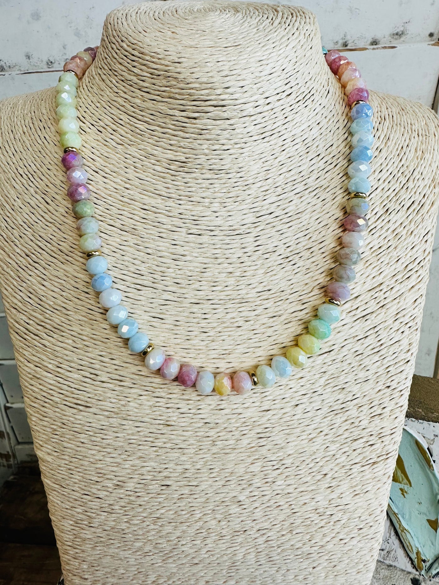 Scooples Rainbow Crystal Sorbet Necklace