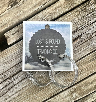 GOLD OR SILVER OPEN HOOP EARRINGS