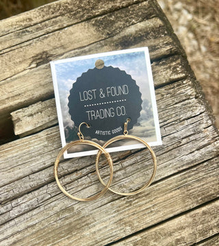 GOLD OR SILVER DROP EARRINGS